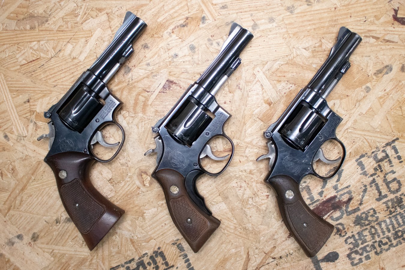 SMITH AND WESSON 15-3 38 Special Police Trade-In Revolvers